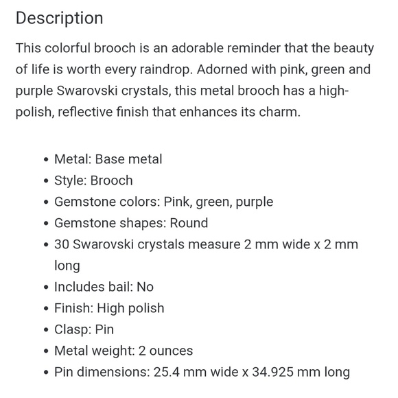 🆕‼️Umbrella Pin ☔💦 - Picture 3 of 5